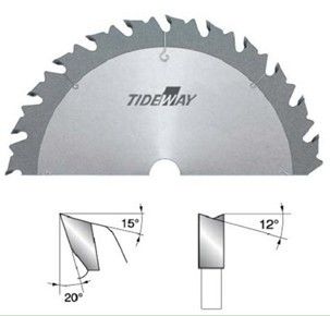 TCT merobek melihat blades - (punuk gigi) dengan selesai memotong permukaan