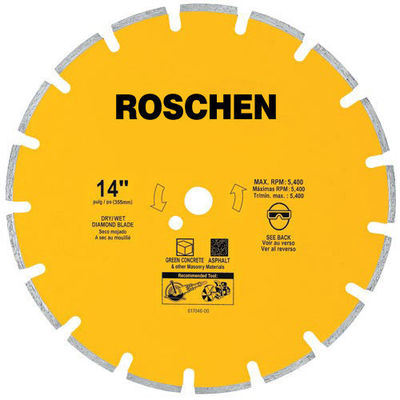 14 inch Blades Industri Berlian Cutting untuk marmer, beton sembuh