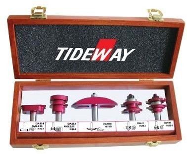 5 - piece set lemari pintu, Router bit set untuk memotong batu buatan, Acrylic, PVC