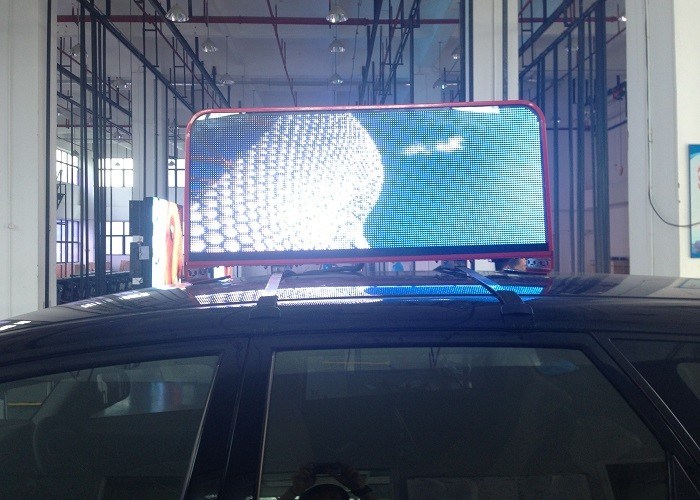 Le taxi de publicité de dessus de cabine de Digital a mené la taille W 6,3 x H 6,3 x D de module de signes d'affichage 0,67 pouces
