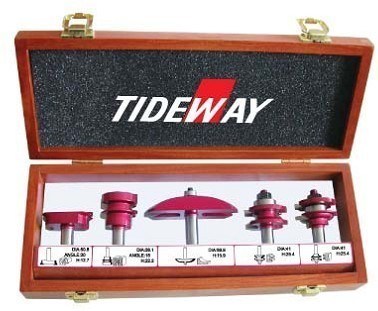 5 - piece set lemari pintu, Router bit set untuk memotong batu buatan, Acrylic, PVC