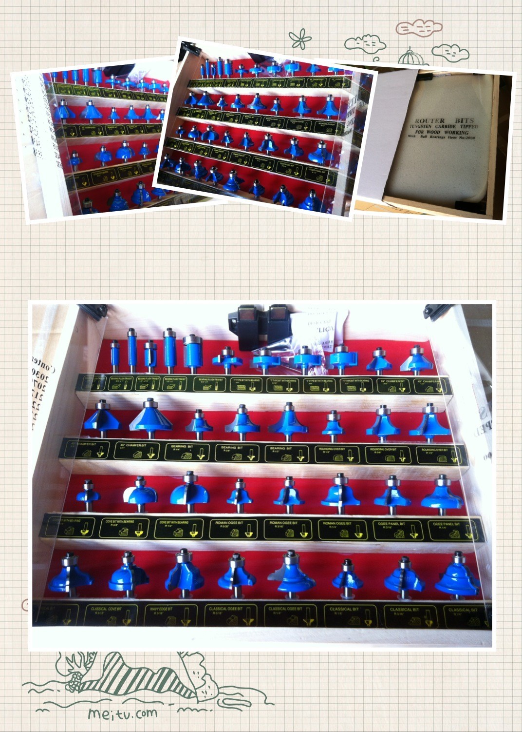 35PCS TCT Router Bit Set